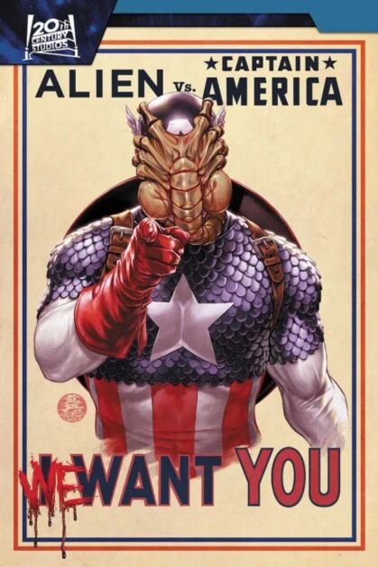 Alien vs Captain America